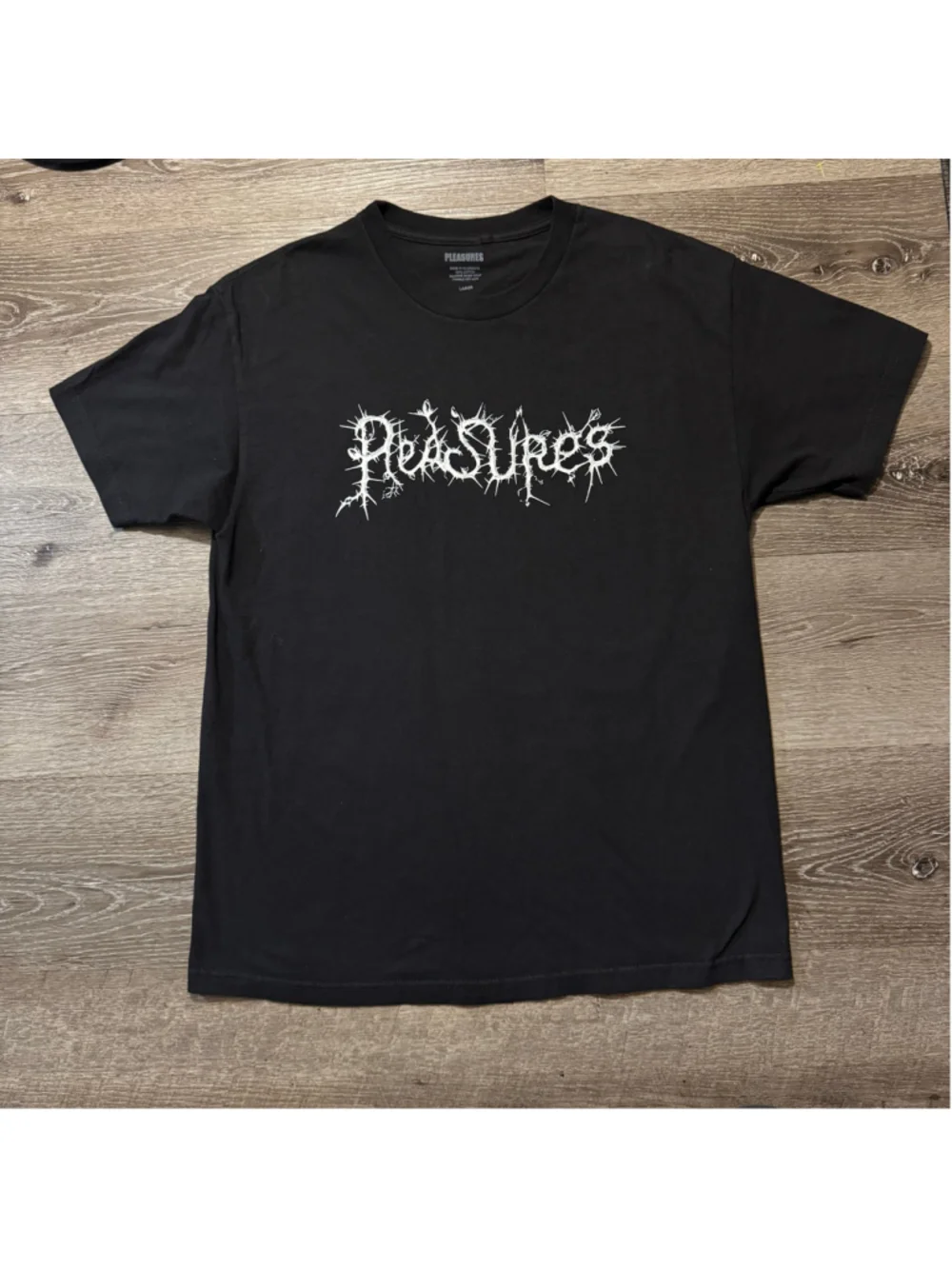 PLEASURES Nature Is a Language You Cant Read Graphic Shirt Size Large